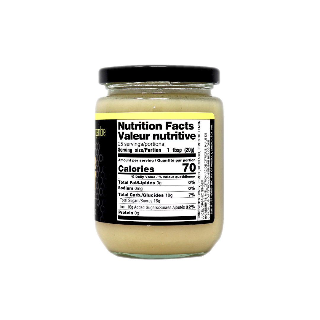 Lemon + Ginger Creamed Honey 1 lb Single