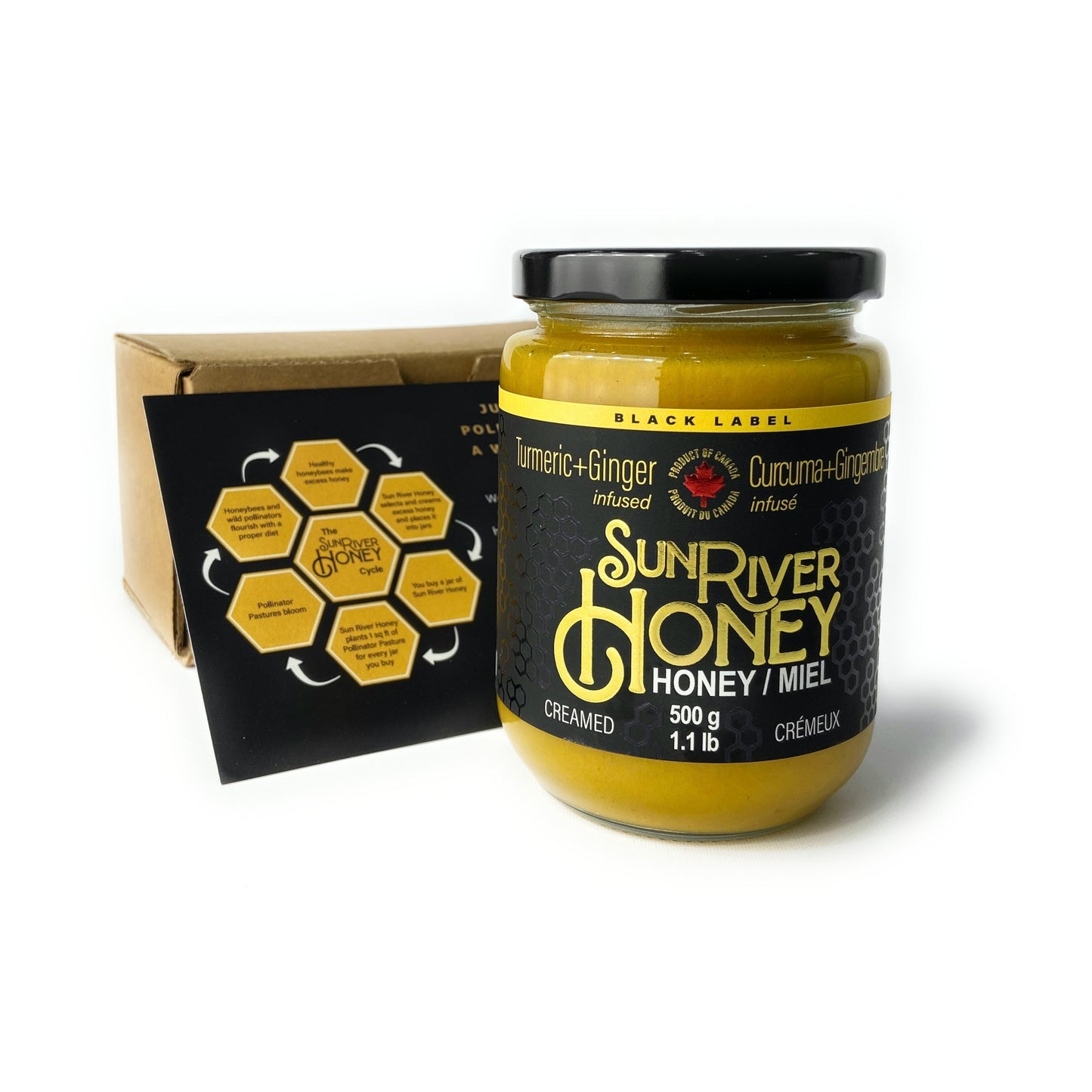 Turmeric + Ginger Creamed Honey 1 lb Single