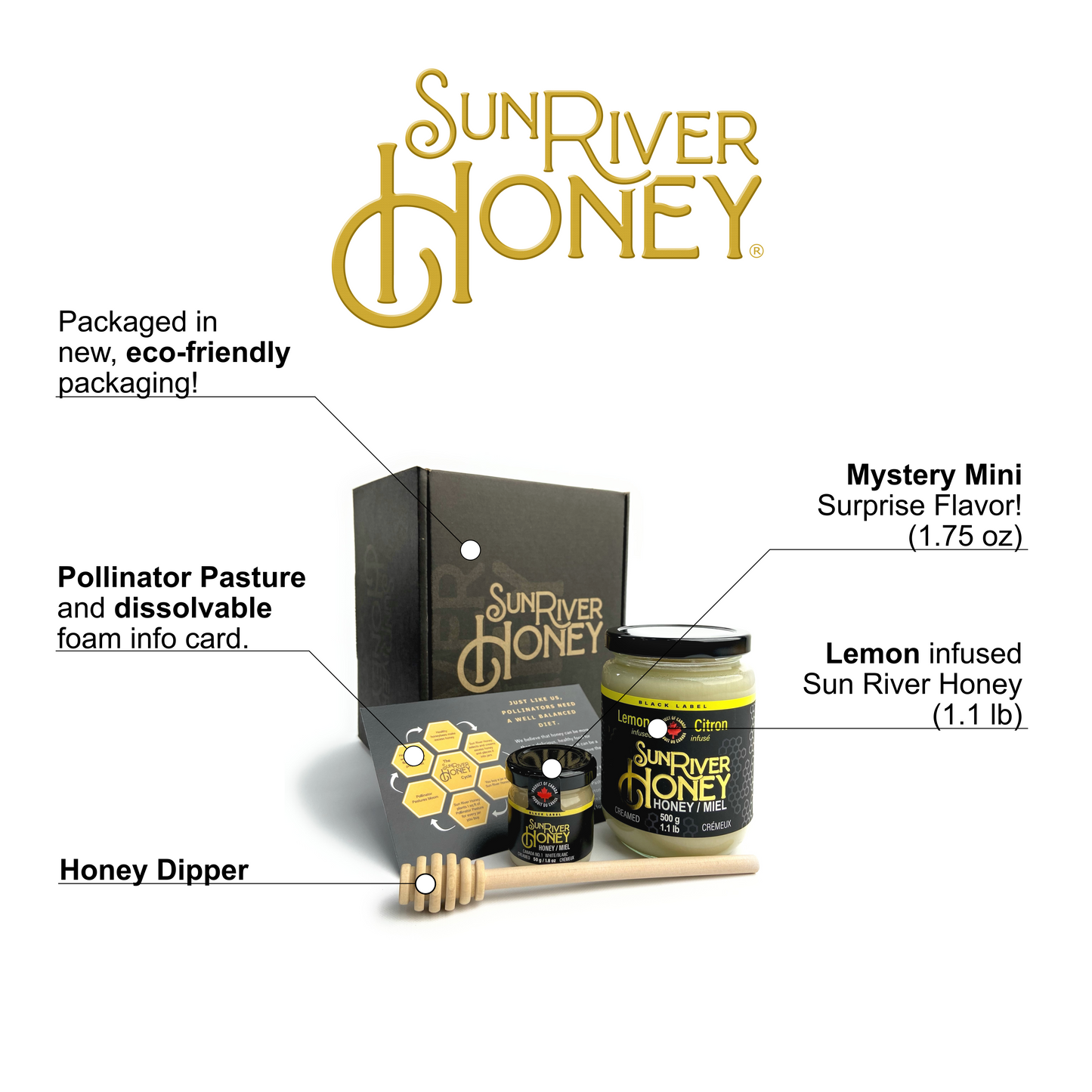 Lemon Creamed Honey Gift Set + Mystery Mini